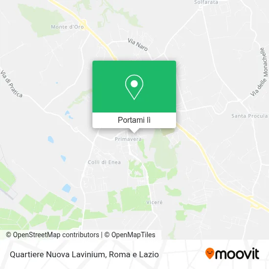 Mappa Quartiere Nuova Lavinium