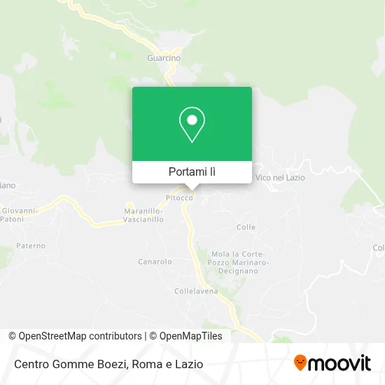 Mappa Centro Gomme Boezi