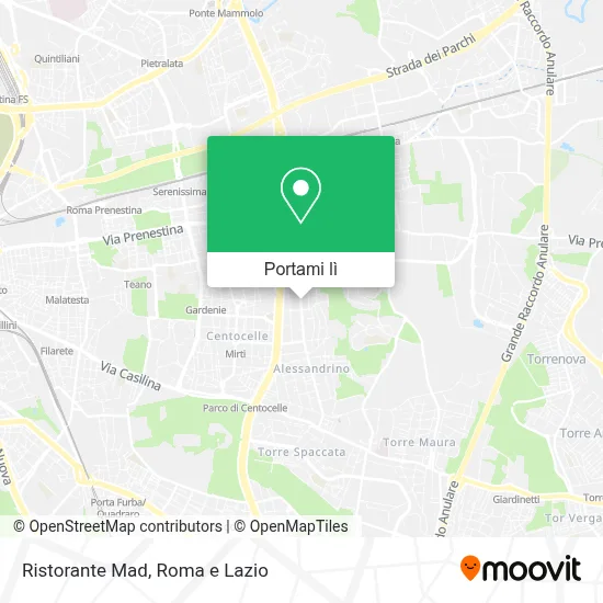 Mappa Ristorante Mad