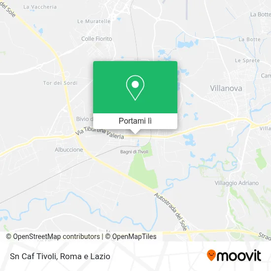 Mappa Sn Caf Tivoli