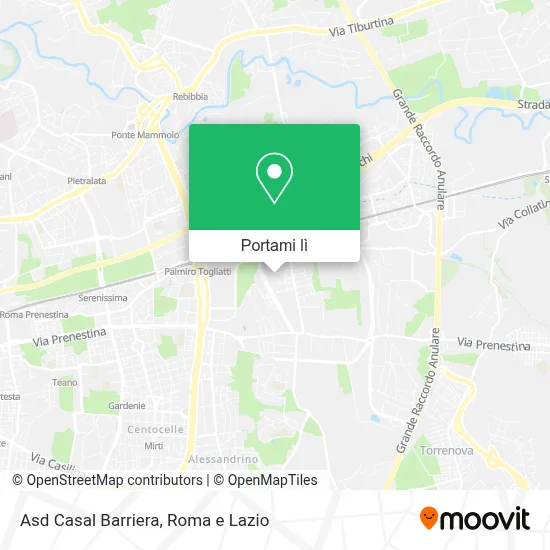 Mappa Asd Casal Barriera