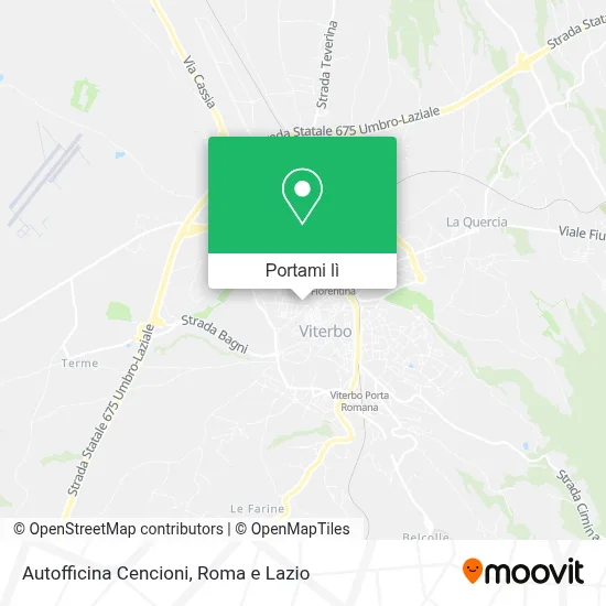 Mappa Autofficina Cencioni
