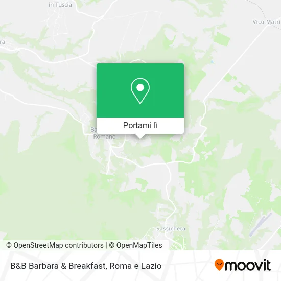 Mappa B&B Barbara & Breakfast