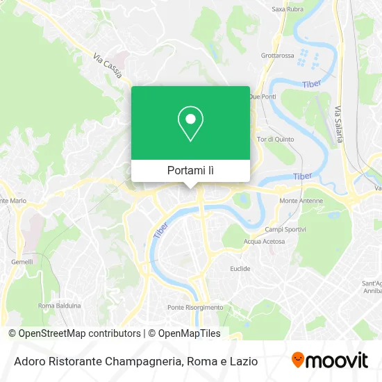 Mappa Adoro Ristorante Champagneria