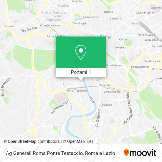 Mappa Ag Generali Roma Ponte Testaccio