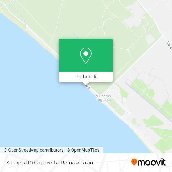 Mappa Spiaggia Di Capocotta