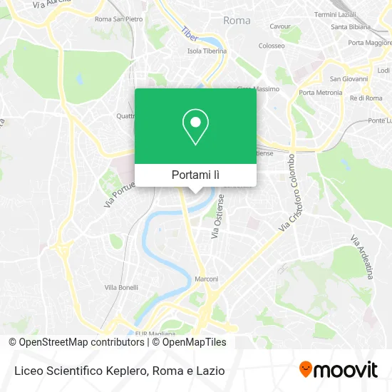 Mappa Liceo Scientifico Keplero