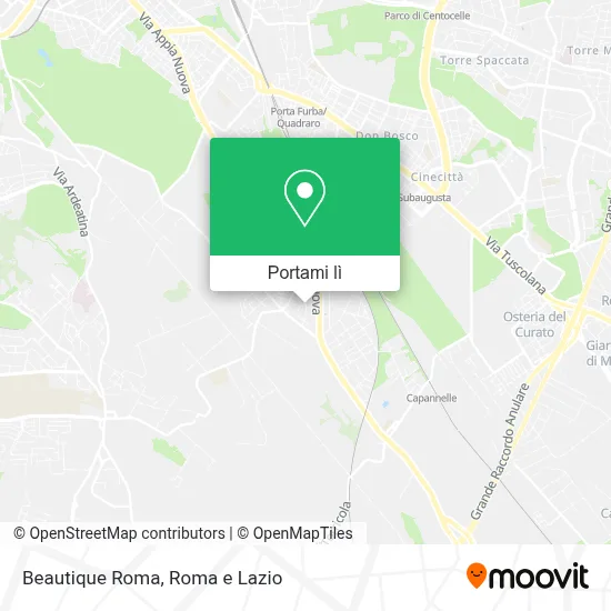 Mappa Beautique Roma