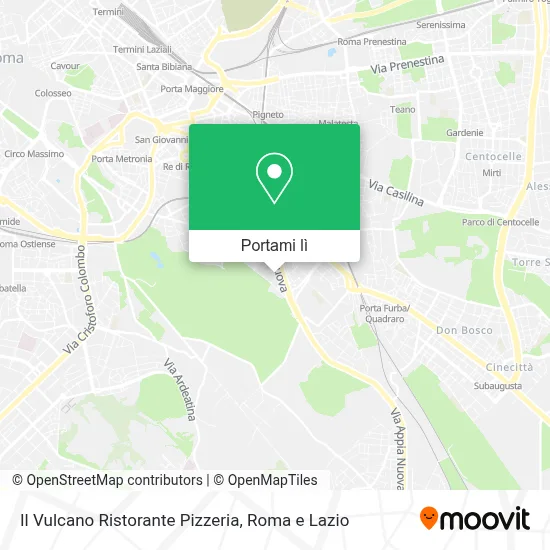 Mappa Il Vulcano Ristorante Pizzeria