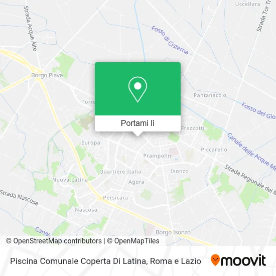 Mappa Piscina Comunale Coperta Di Latina