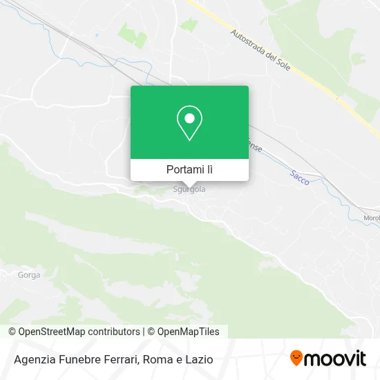 Mappa Agenzia Funebre Ferrari