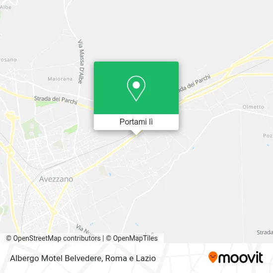 Mappa Albergo Motel Belvedere