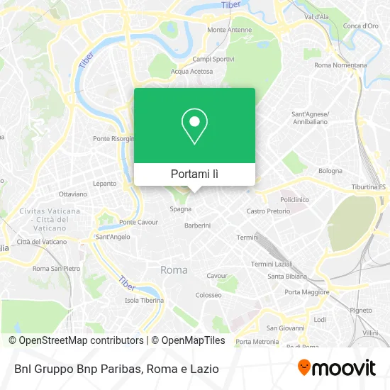Mappa Bnl Gruppo Bnp Paribas
