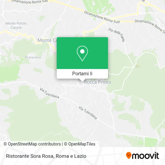 Mappa Ristorante Sora Rosa