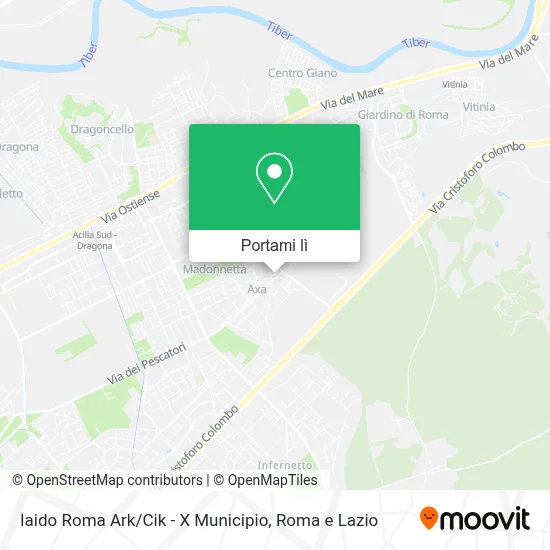 Mappa Iaido Roma Ark / Cik -  X Municipio