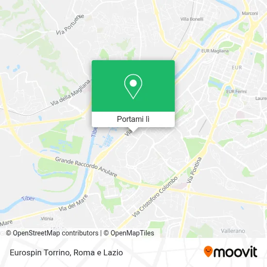 Mappa Eurospin Torrino