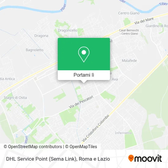 Mappa DHL Service Point (Sema Link)