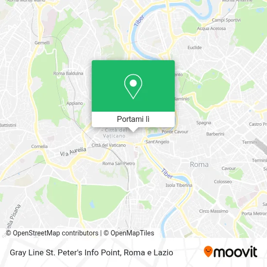 Mappa Gray Line St. Peter's Info Point