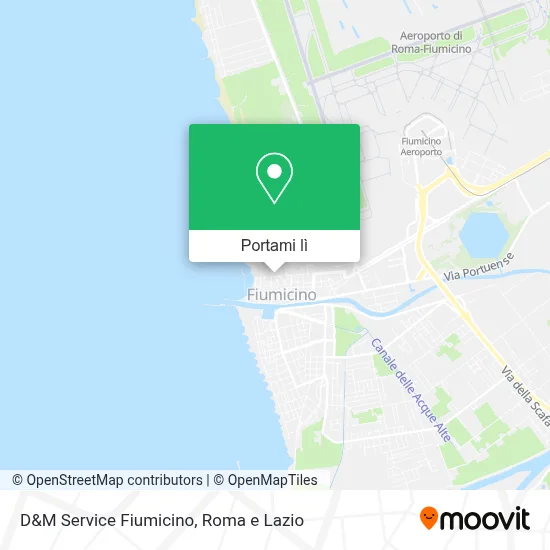 Mappa D&M Service Fiumicino