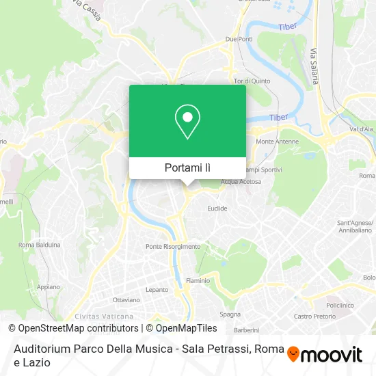 Mappa Auditorium Parco Della Musica - Sala Petrassi