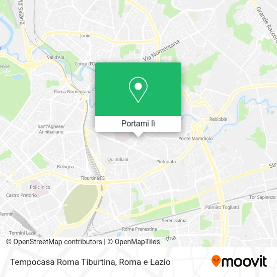 Mappa Tempocasa Roma Tiburtina