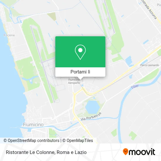 Mappa Ristorante Le Colonne