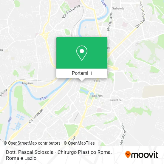 Mappa Dott. Pascal Scioscia - Chirurgo Plastico Roma