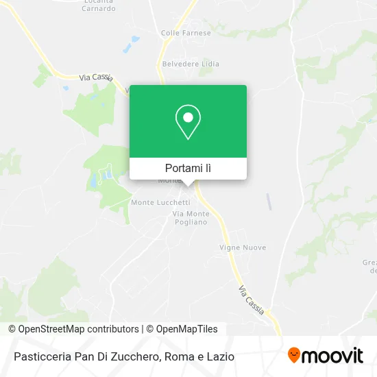 Mappa Pasticceria Pan Di Zucchero