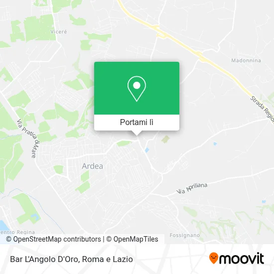 Mappa Bar L'Angolo D'Oro