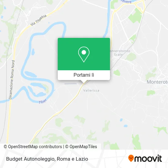 Mappa Budget Autonoleggio