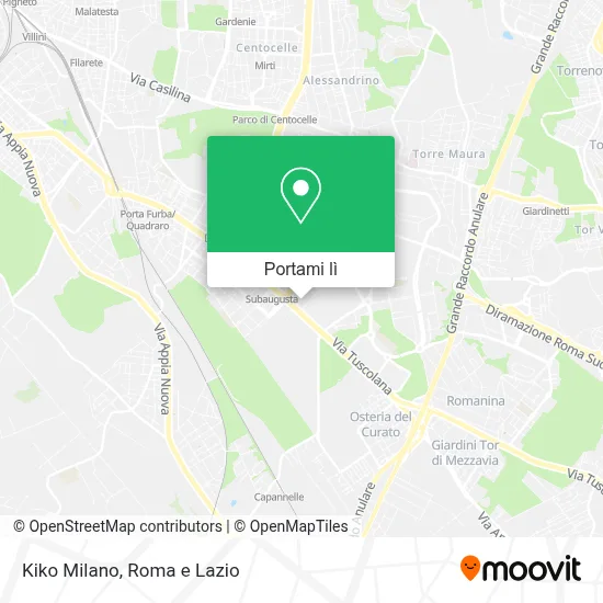 Mappa Kiko Milano
