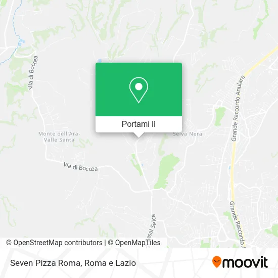 Mappa Seven Pizza Roma