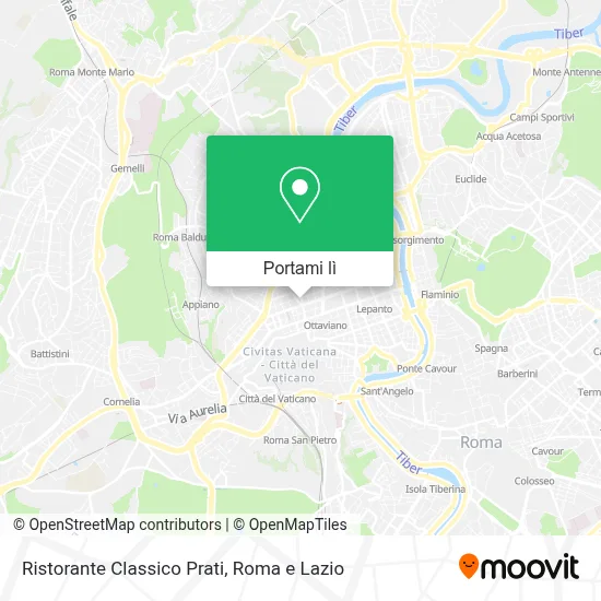 Mappa Ristorante Classico Prati