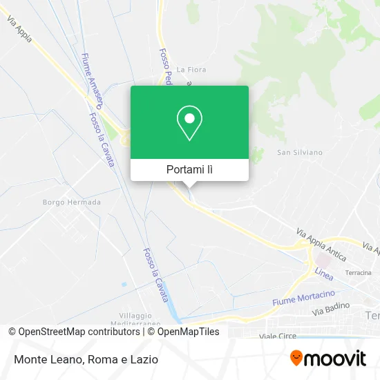 Mappa Monte Leano