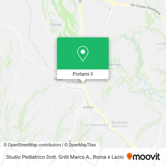 Mappa Studio Pediatrico Dott. Grilli Marco A.