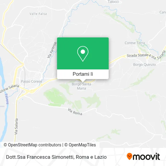 Mappa Dott.Ssa Francesca Simonetti