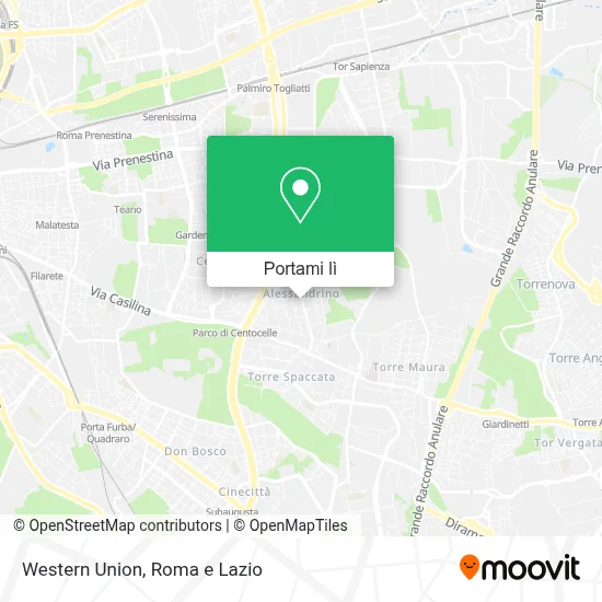 Mappa Western Union