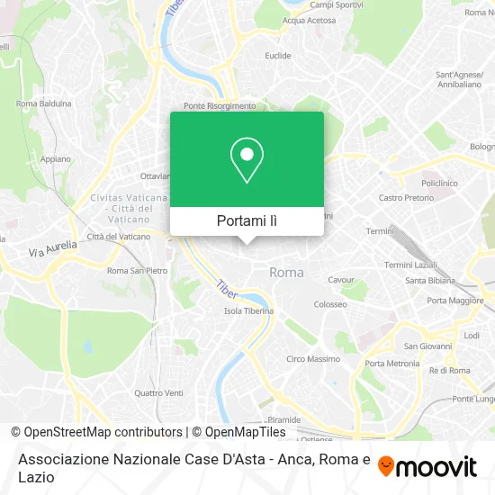 Mappa Associazione Nazionale Case D'Asta - Anca