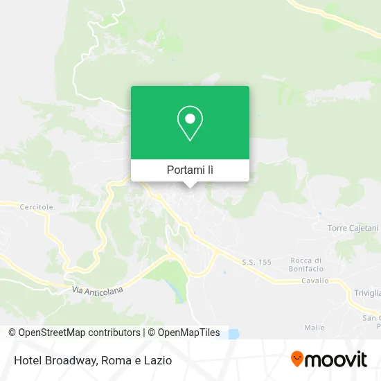 Mappa Hotel Broadway