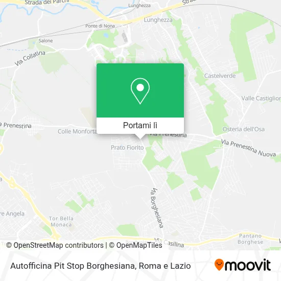 Mappa Autofficina Pit Stop Borghesiana