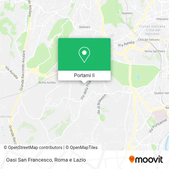 Mappa Oasi San Francesco