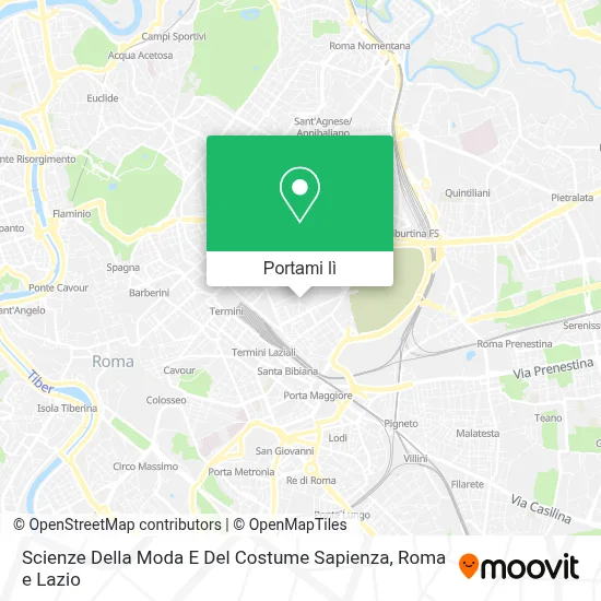 Mappa Scienze Della Moda E Del Costume Sapienza