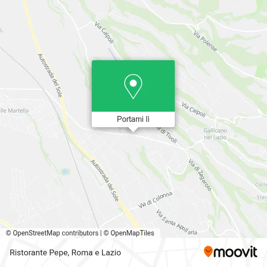 Mappa Ristorante Pepe