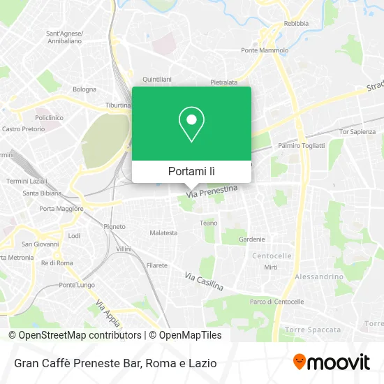 Mappa Gran Caffè Preneste Bar