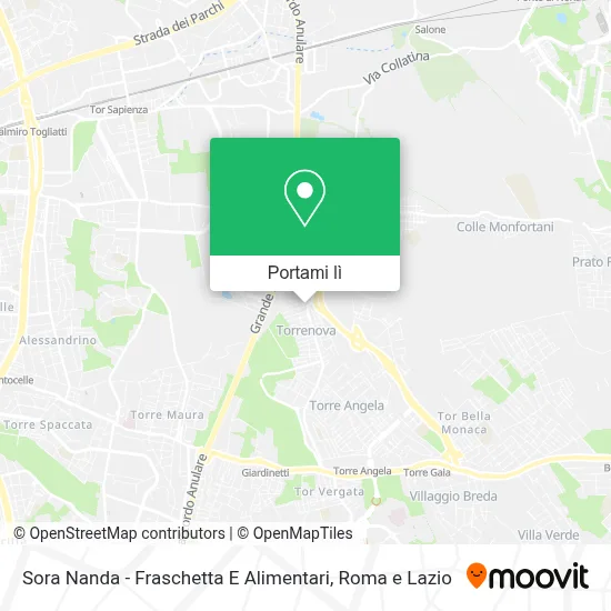 Mappa Sora Nanda - Fraschetta E Alimentari