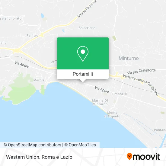Mappa Western Union