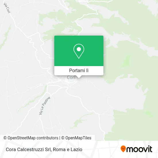 Mappa Cora Calcestruzzi Srl