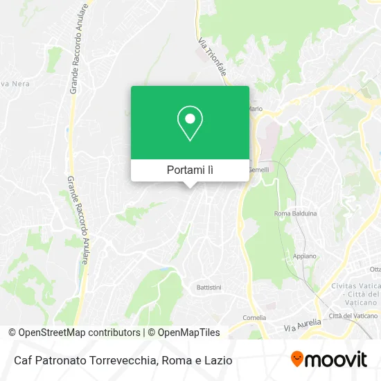 Mappa Caf Patronato Torrevecchia
