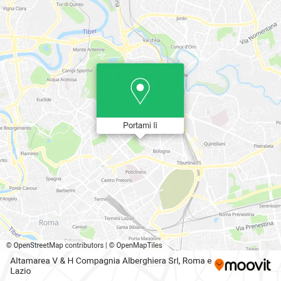 Mappa Altamarea V & H Compagnia Alberghiera Srl