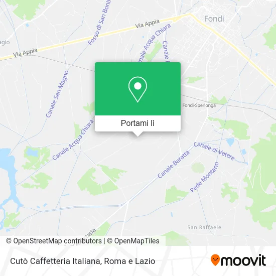 Mappa Cutò Caffetteria Italiana